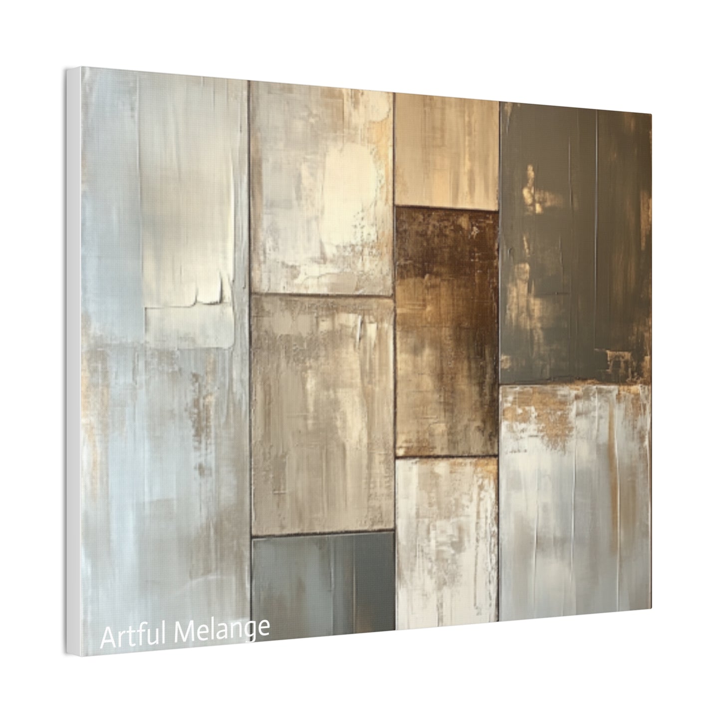 Acrylic Abstract Canvas Print - Richly Textured Artistry