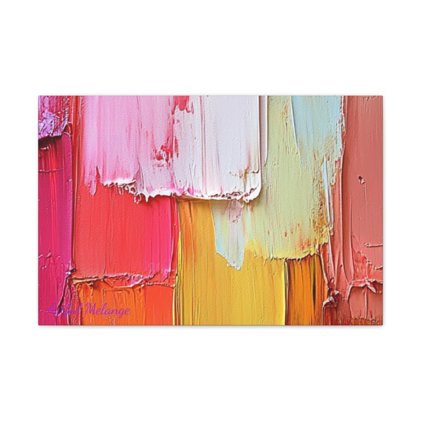 Acrylic Abstract Canvas Print - Richly Textured Artistry