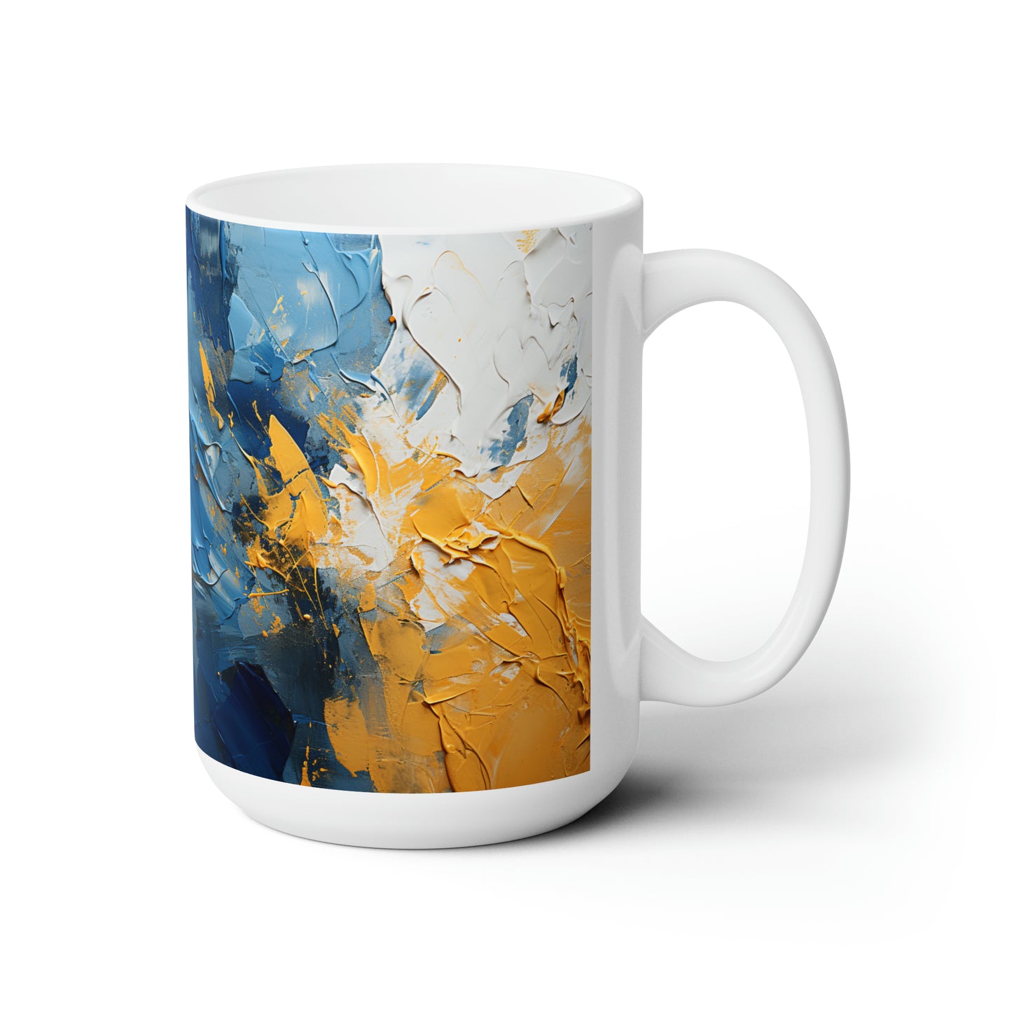 Artsy Abstract Ceramic Mug 15oz
