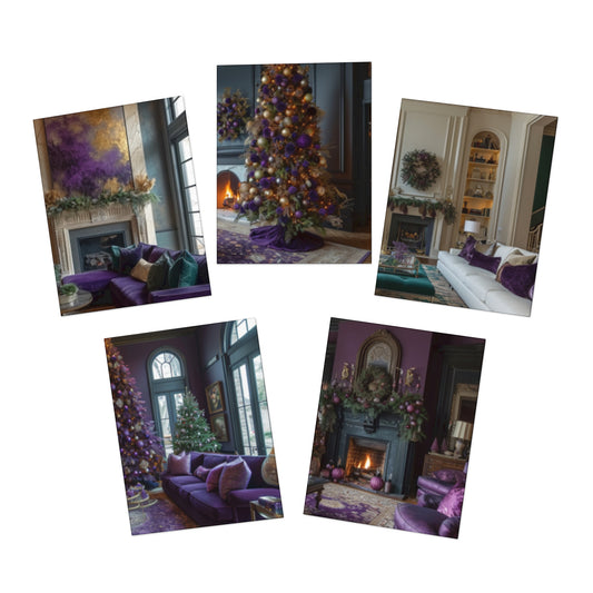 Big Easy Festivity Mardi Gras Note Card Set (5-Pack)