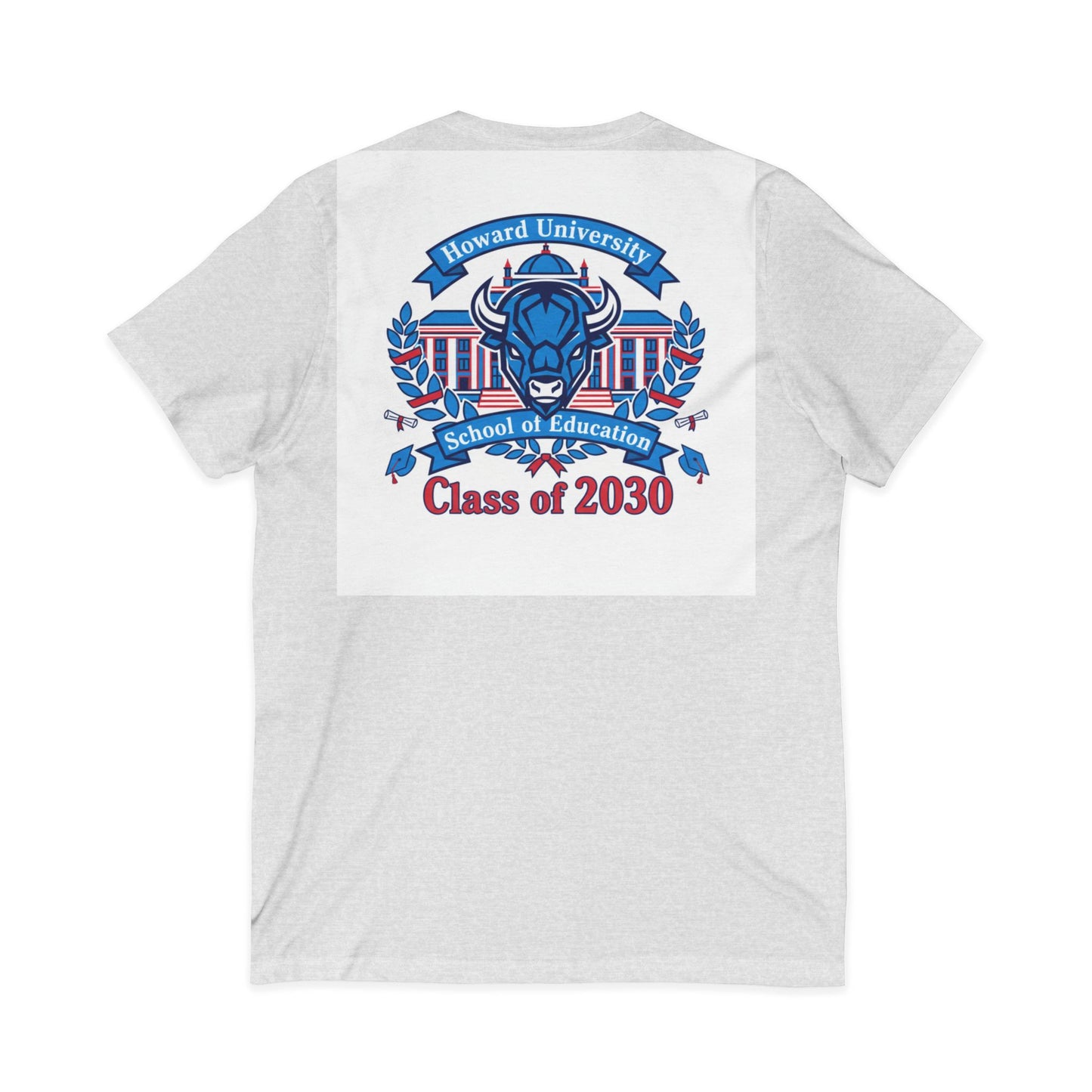 Howard University Class of 2030 Unisex V-Neck T-Shirt | The Mecca Incoming Class Tee