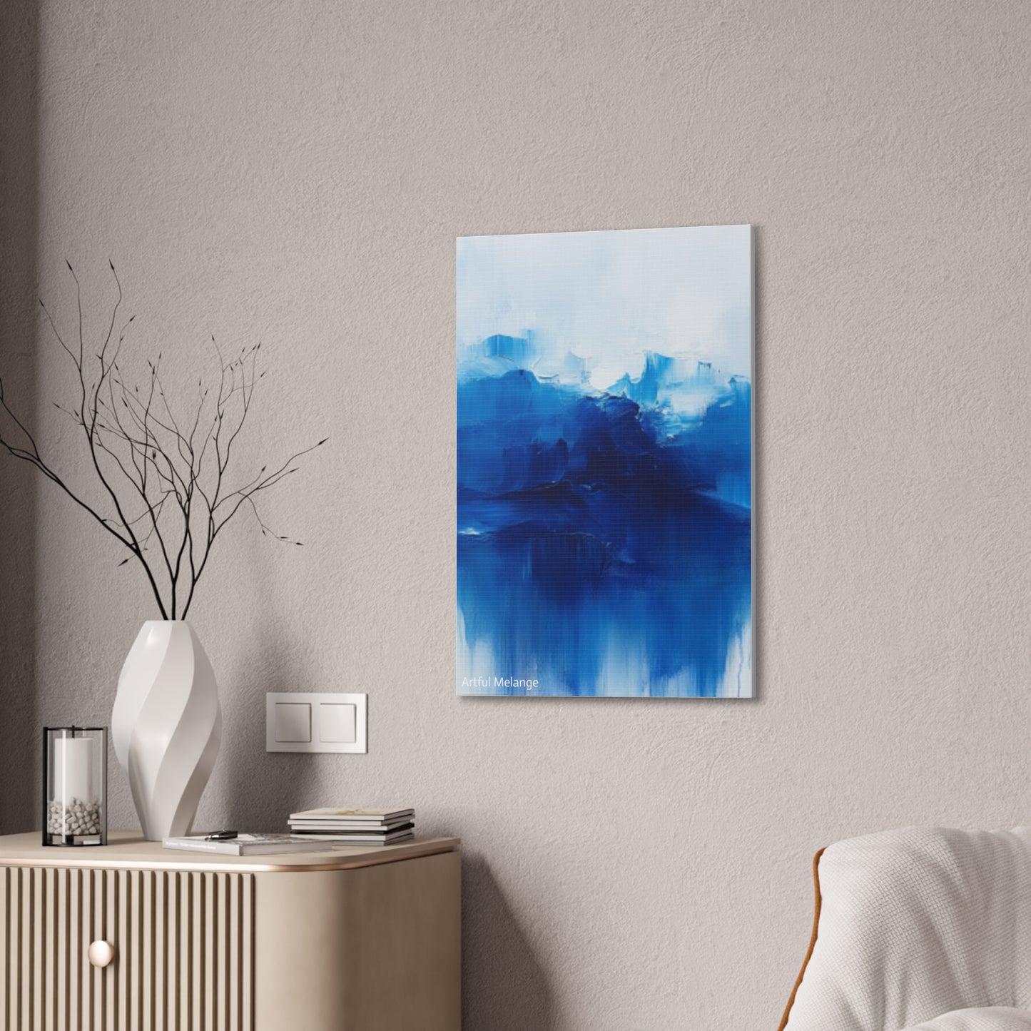 Acrylic Abstract Canvas Print - Richly Textured Artistry