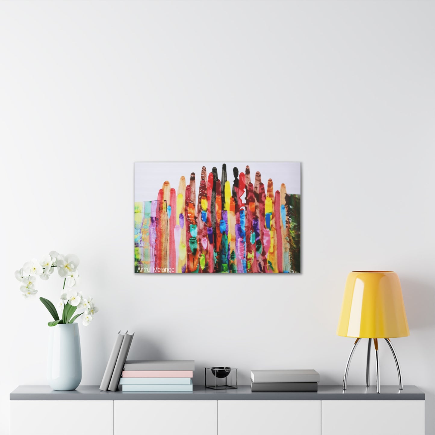 Primary Elegance: A Symphony of Sophistication Canvas Print
