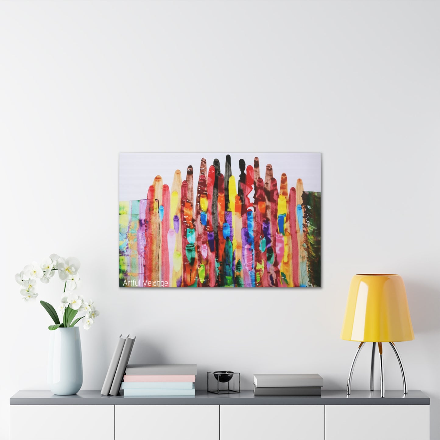 Primary Elegance: A Symphony of Sophistication Canvas Print