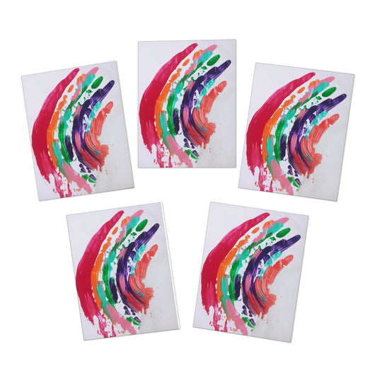 Elegance in Ink:  Abstract Art Note Card Set(5-Pack)