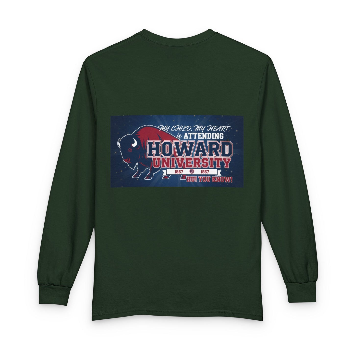 Howard University Pride Family Statement/Unisex Long Sleeve T-Shirt 6