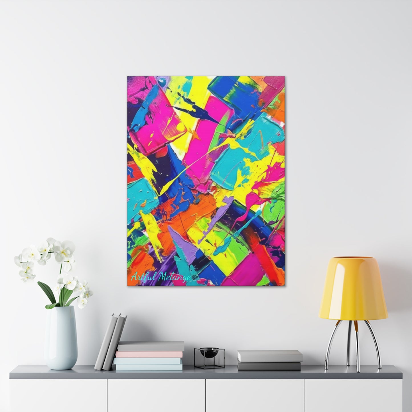 Acrylic Abstract Canvas Print - Richly Textured Artistry