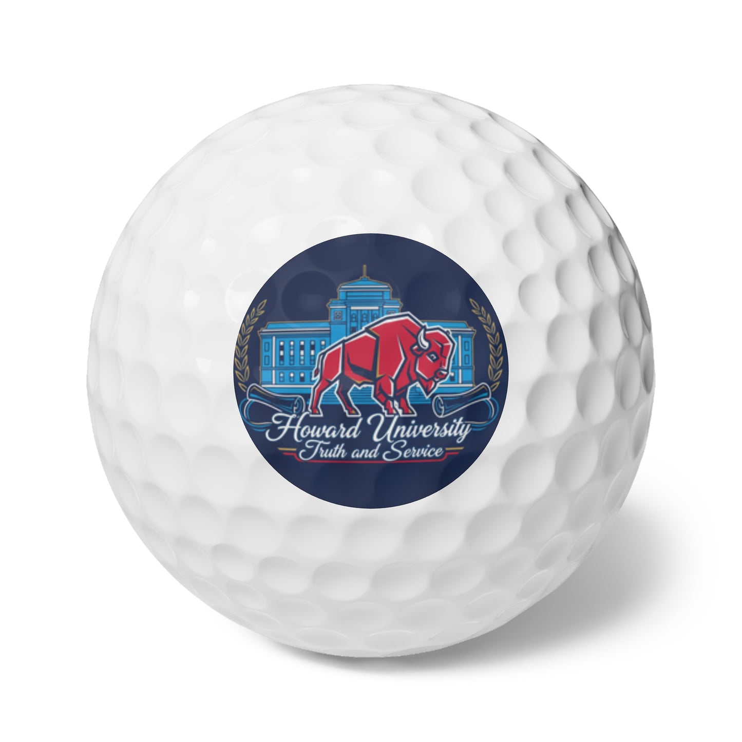Howard University “The Yard Legacy” Golf Ball Set, 6 pcs 4