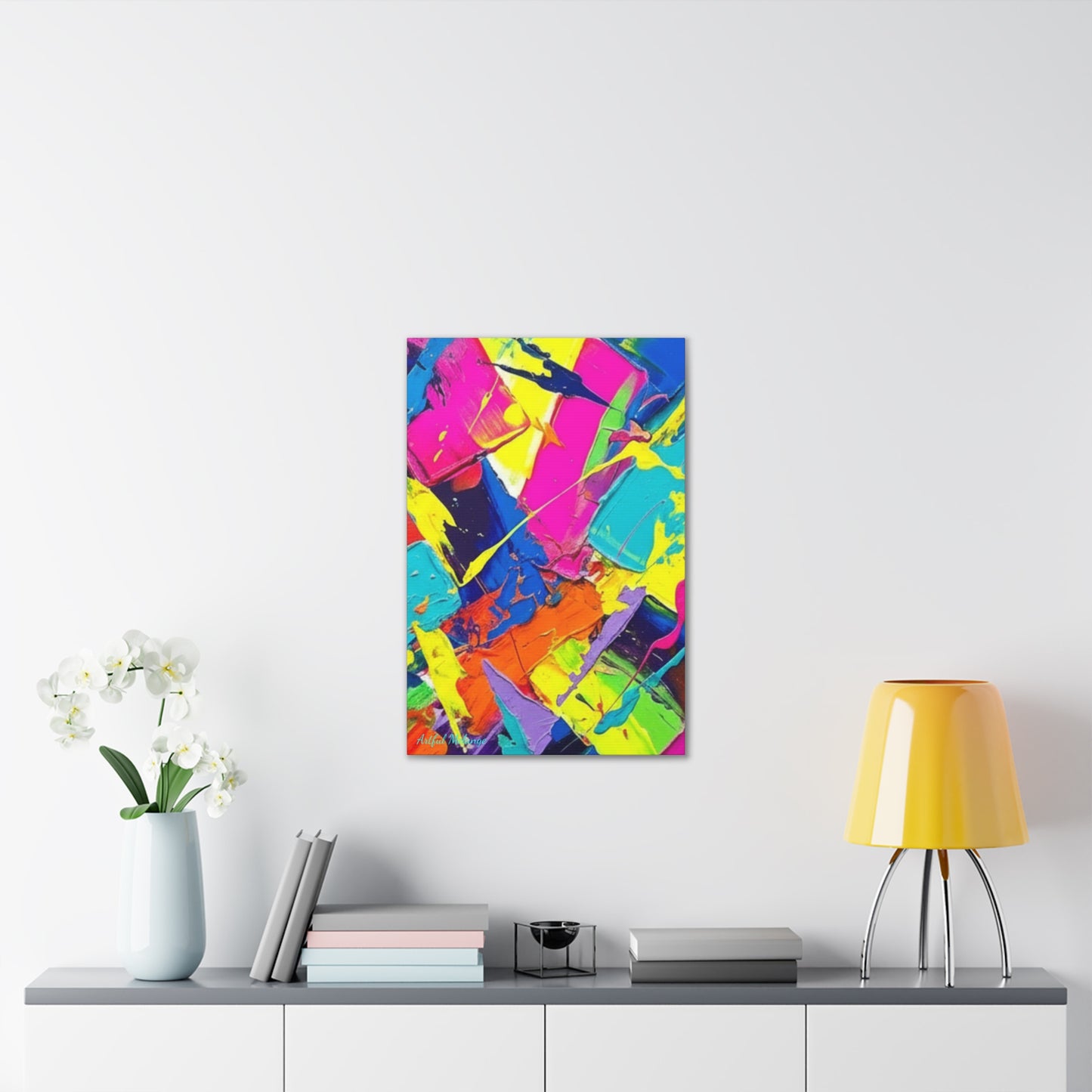 Acrylic Abstract Canvas Print - Richly Textured Artistry