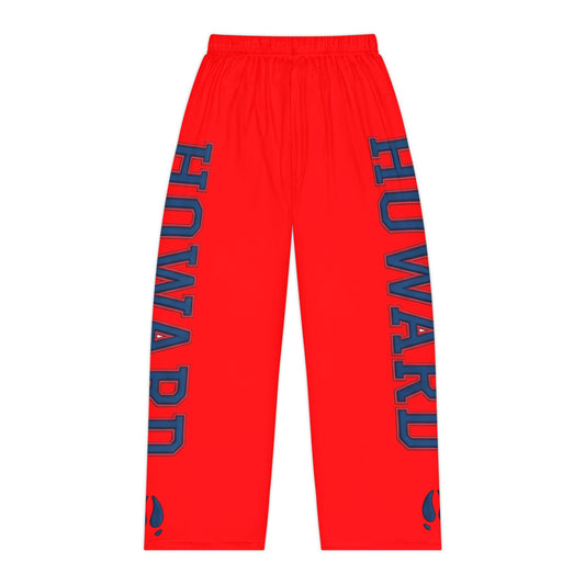 Howard-Inspired Women’s Pajama Pants | HBCU Lounge Bottoms/ Bright Red