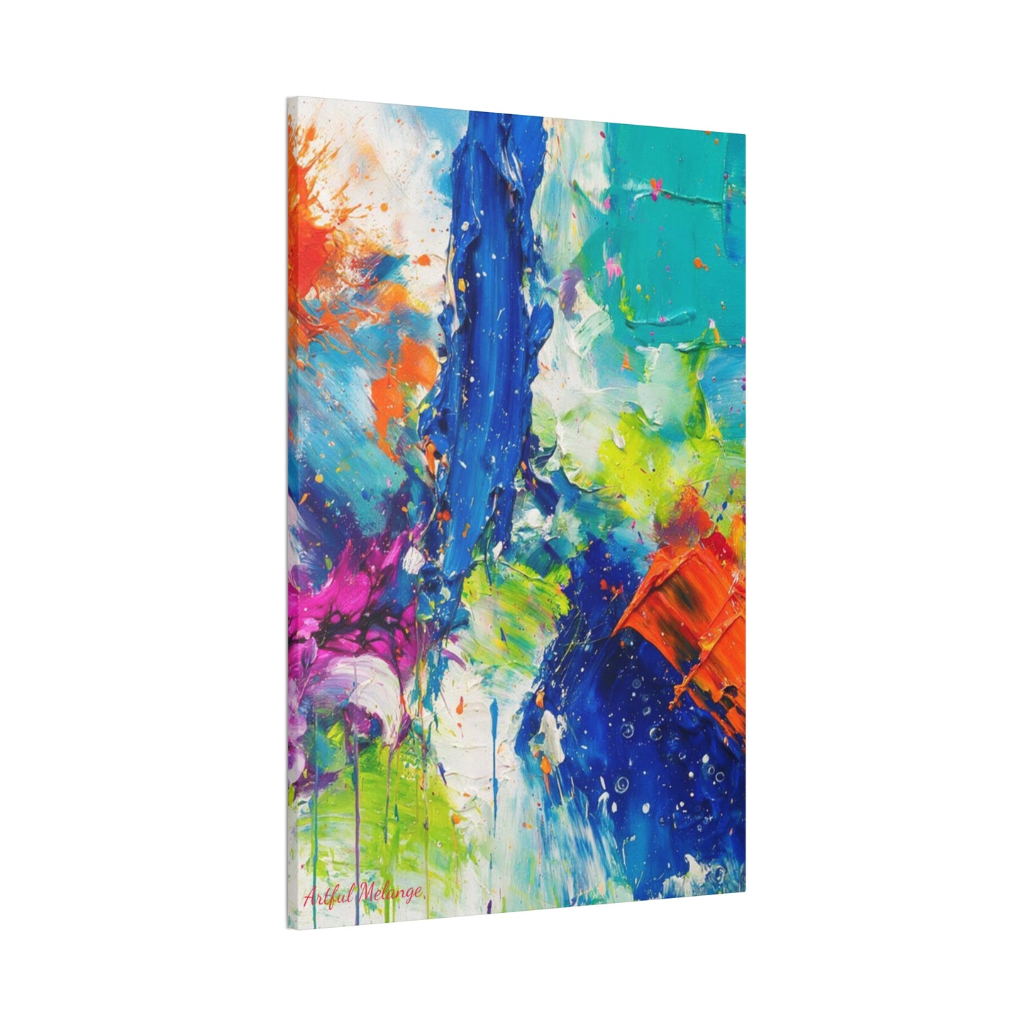 Acrylic Abstract Canvas Print - Richly Textured Artistry
