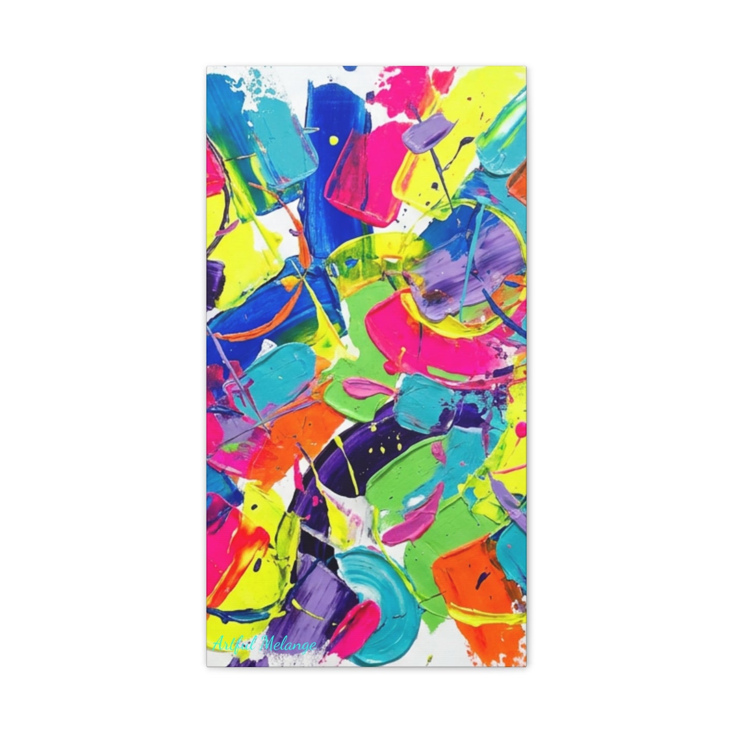 Acrylic Abstract Canvas Print - Richly Textured Artistry