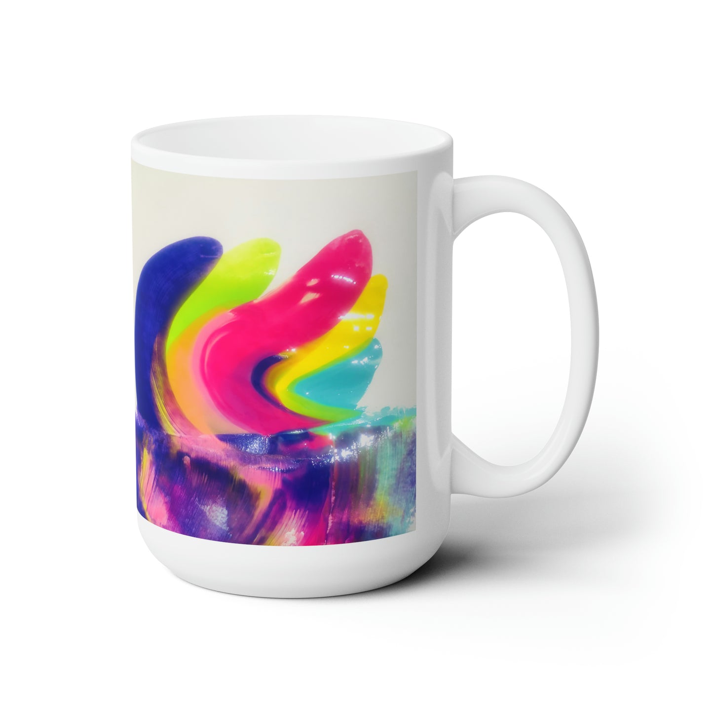 Artsy Abstract Ceramic Mug 15oz
