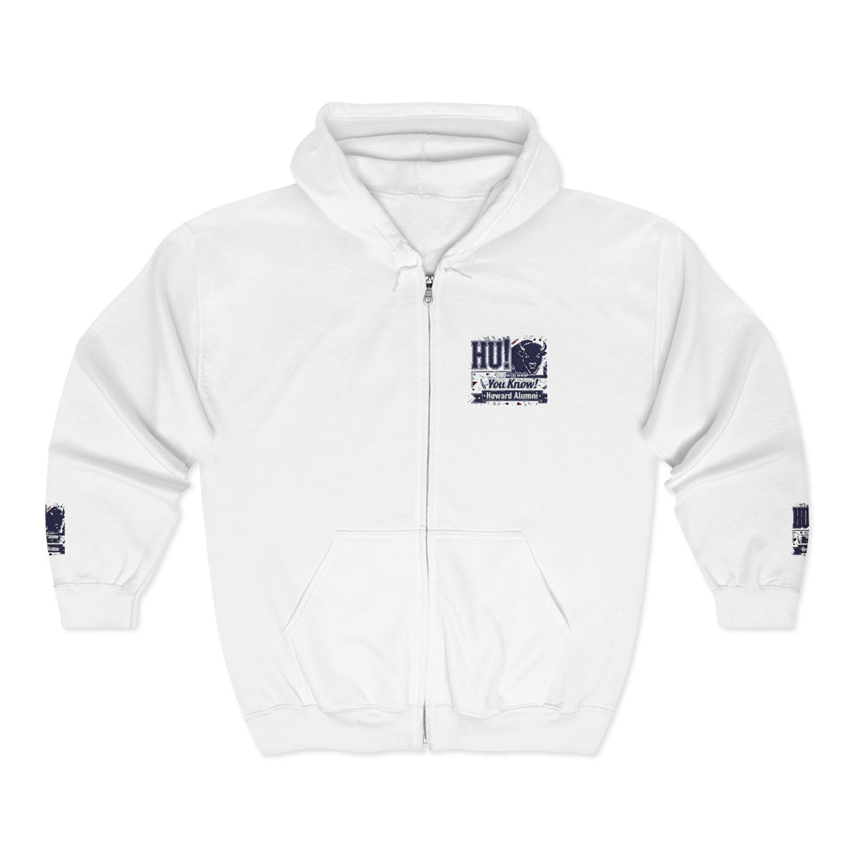 Bison Heritage Embroidered Collection: Full-Zip Sweatshirt | Howard-Inspired HBCU Collegiate Jacket