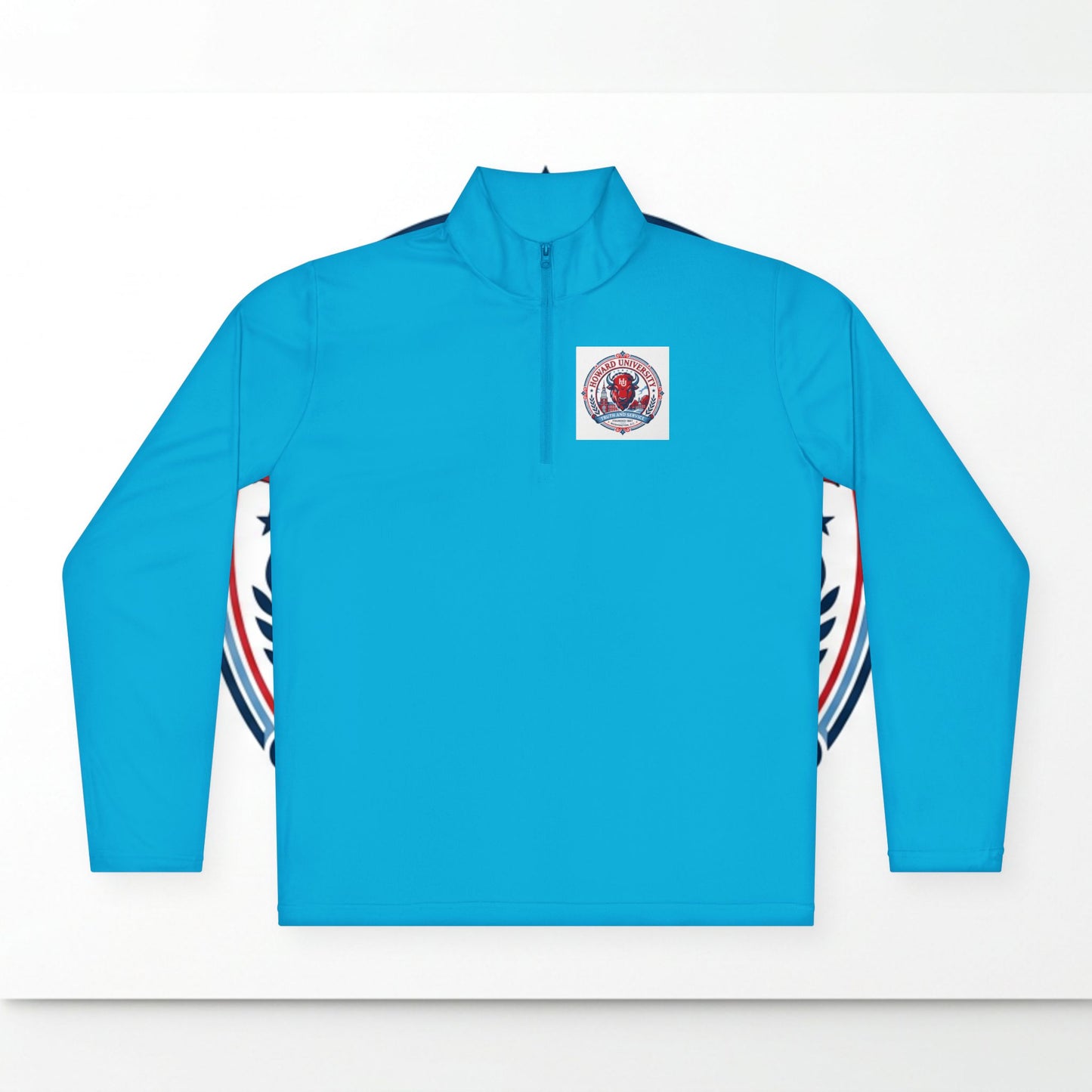 Howard University Legacy Unisex 1/4 Zip Pullover – Classic Solid Color HBCU Pride Collection/ Truth and Service