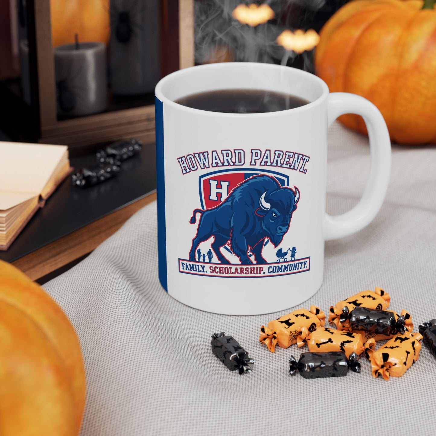 HU Parent Mug Collection  Proud, Connected, Bison Strong /Ceramic Mug, (11oz, 15oz) 2