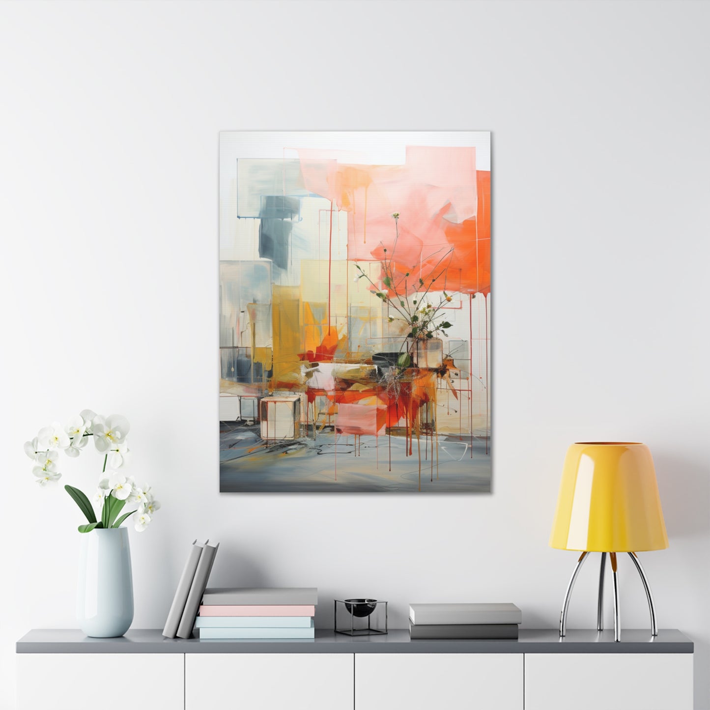 Timeless Elegance: Refined Muted Hues Canvas Print for Sophisticated Living Spaces
