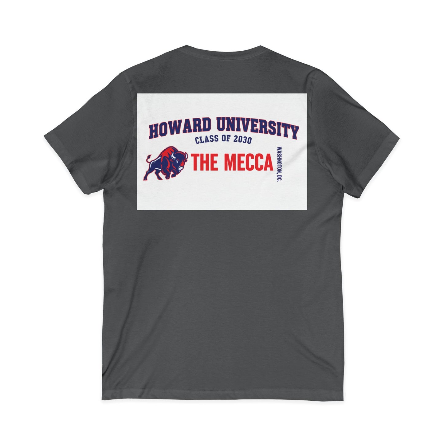Howard University Class of 2030 Unisex V-Neck T-Shirt | The Mecca Incoming Class Tee