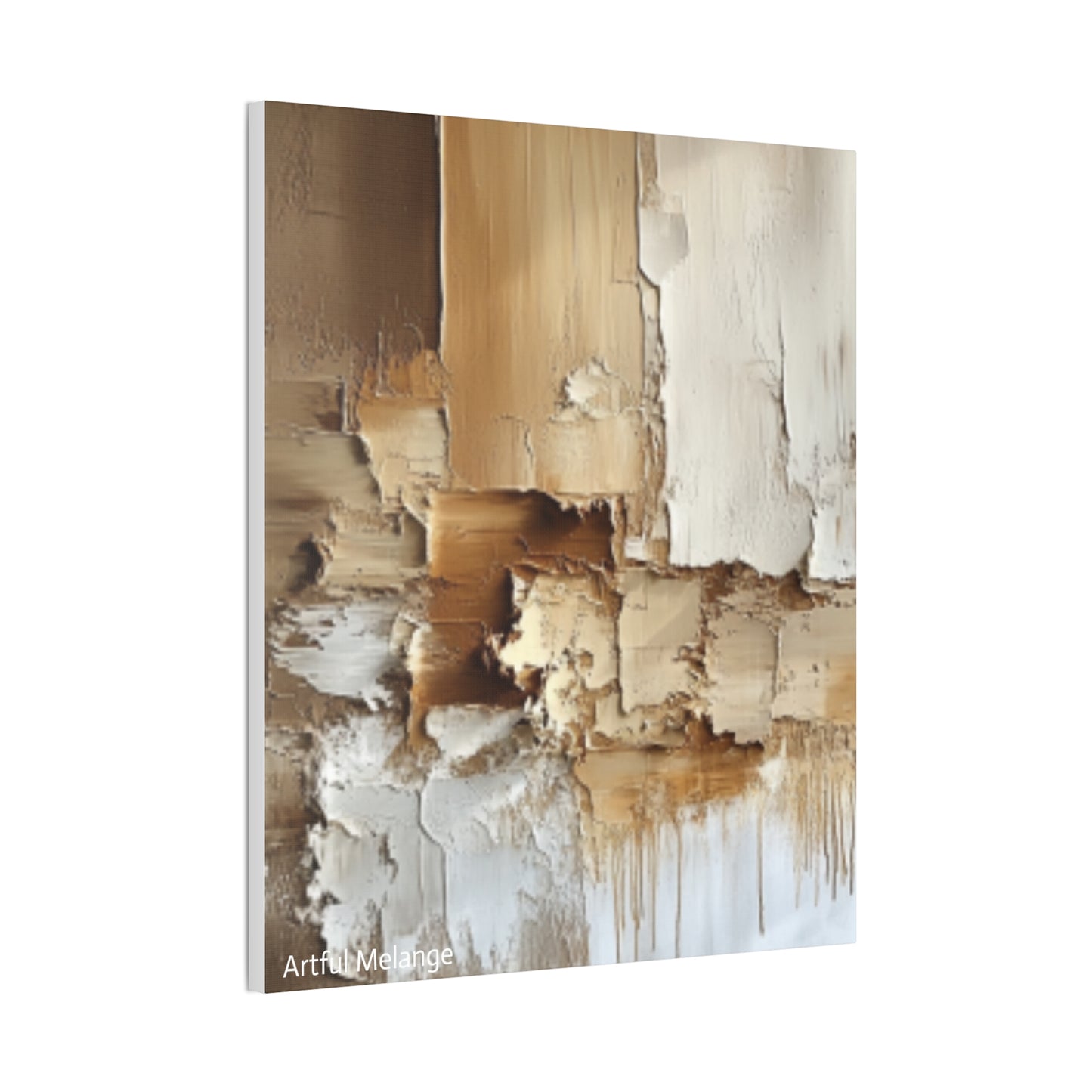 Acrylic Abstract Canvas Print - Richly Textured Artistry