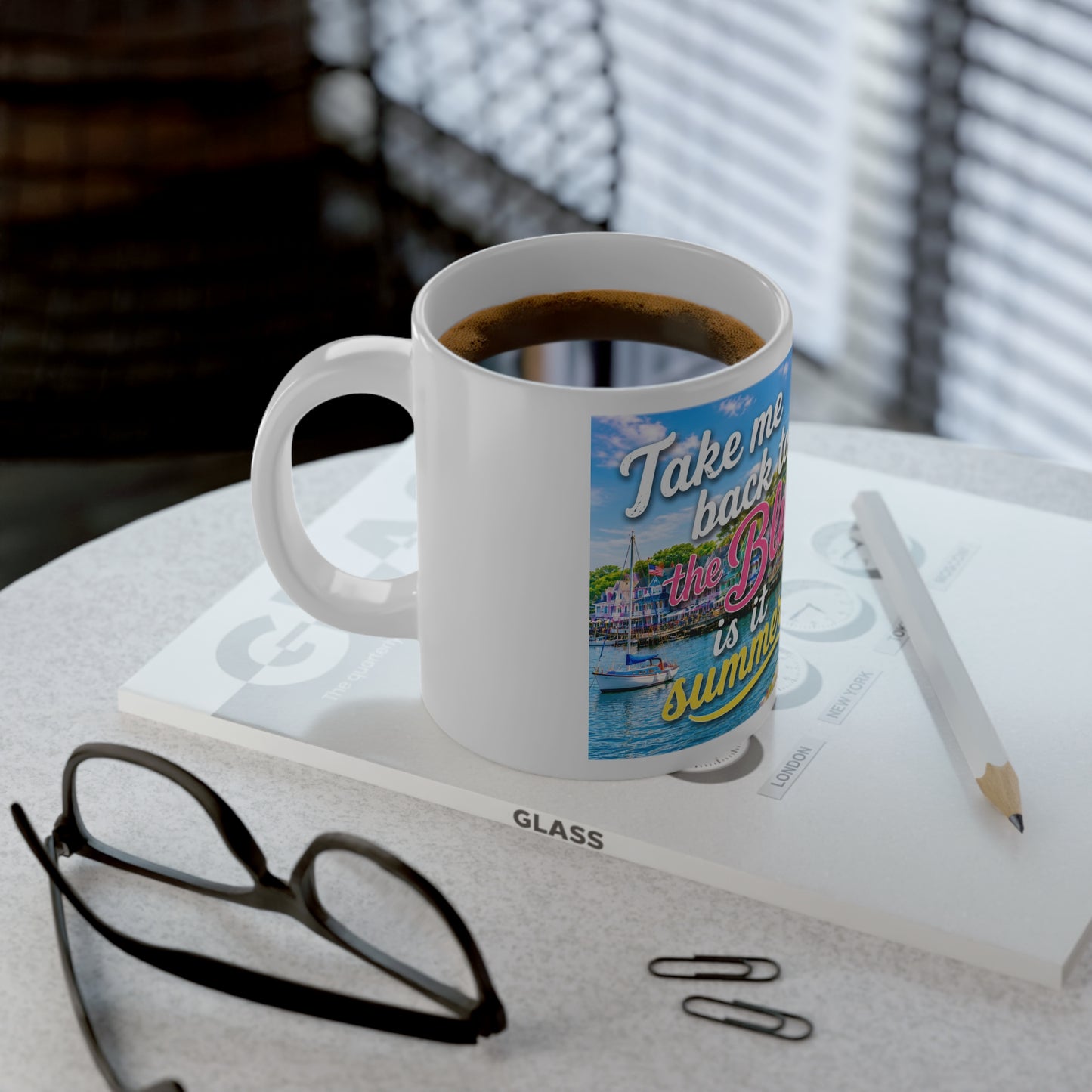 Take Me Back to the Bluffs 20 oz Mug | Oak Bluffs Vineyard Town Scenes