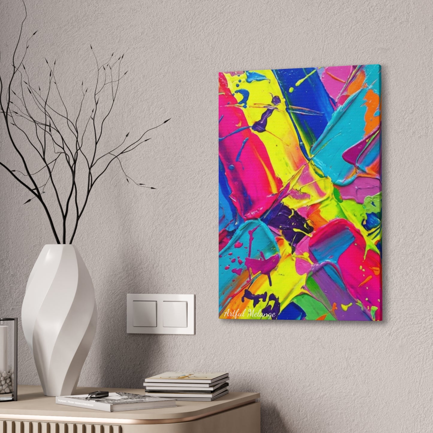 Acrylic Abstract Canvas Print - Richly Textured Artistry