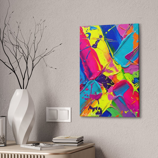 Acrylic Abstract Canvas Print - Richly Textured Artistry