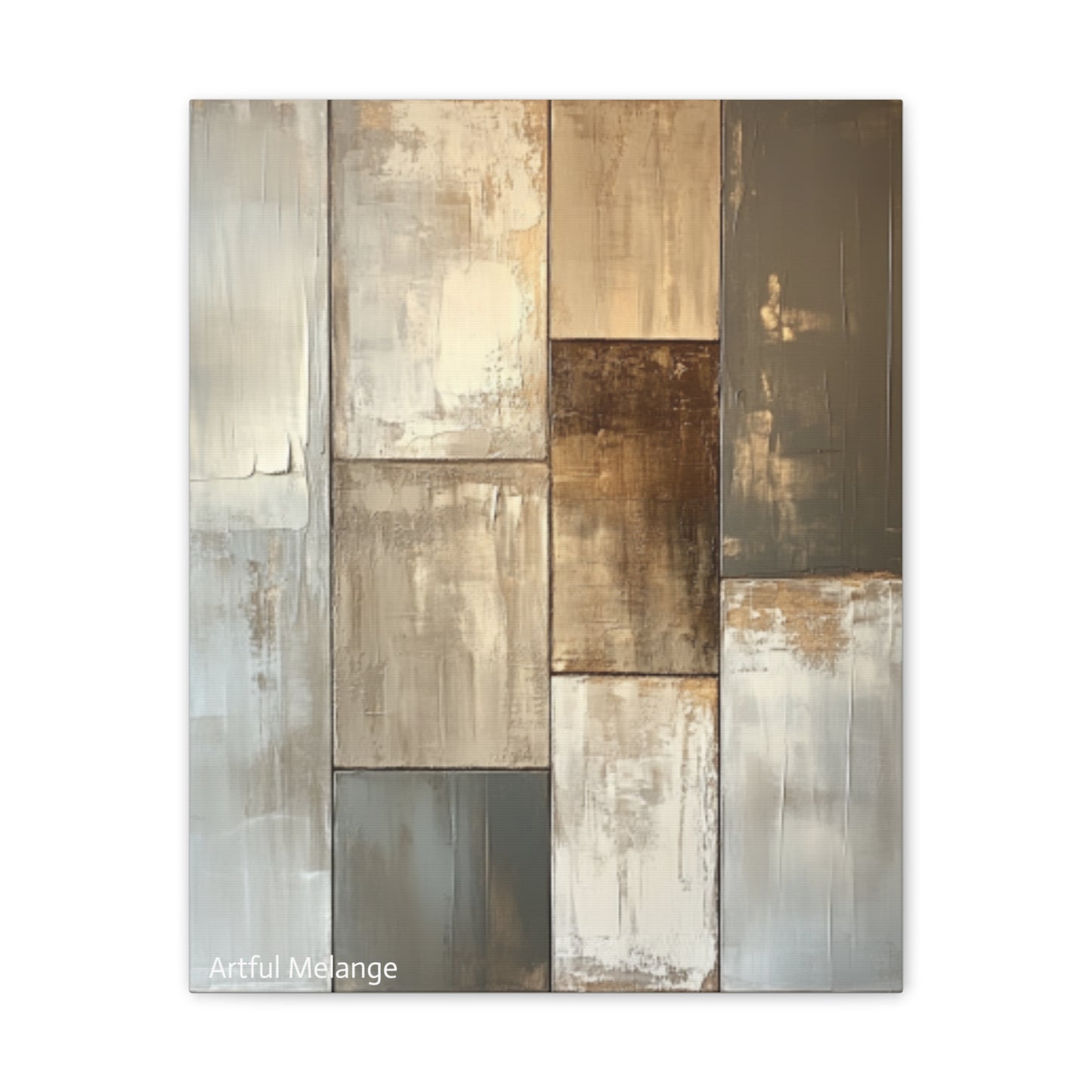 Acrylic Abstract Canvas Print - Richly Textured Artistry
