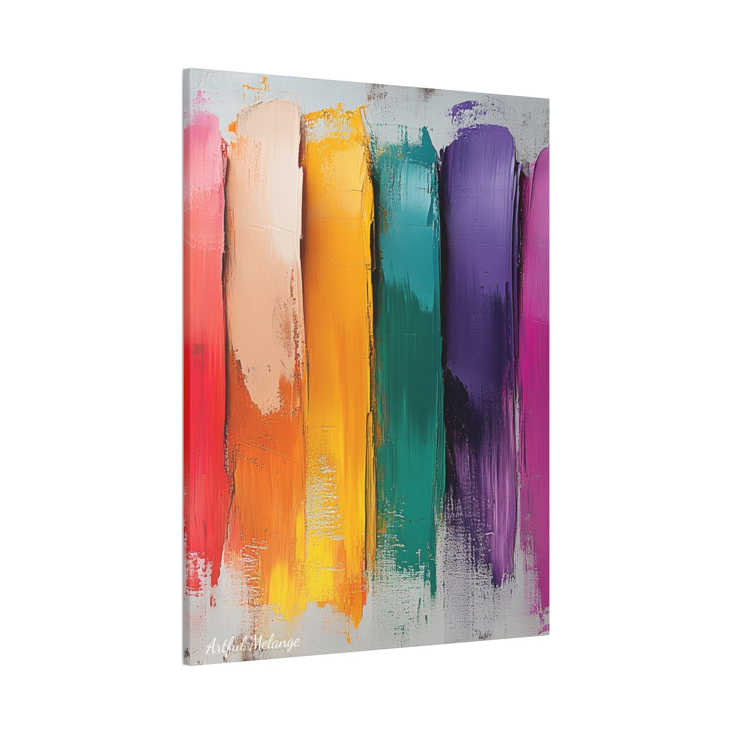 Acrylic Abstract Canvas Print - Richly Textured Artistry