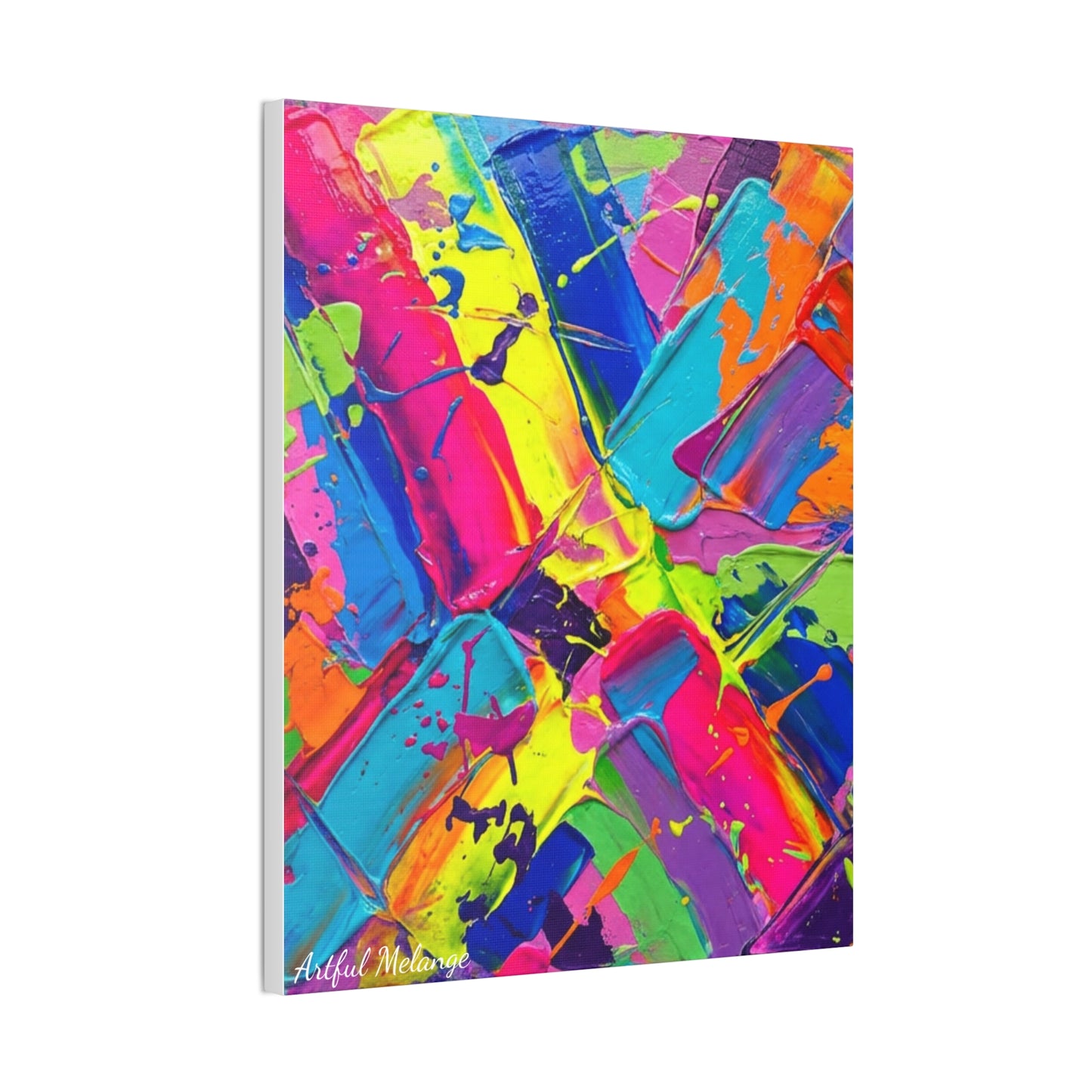 Acrylic Abstract Canvas Print - Richly Textured Artistry