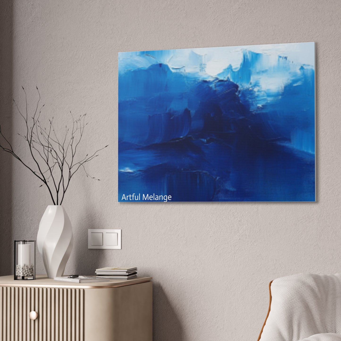 Acrylic Abstract Canvas Print - Richly Textured Artistry