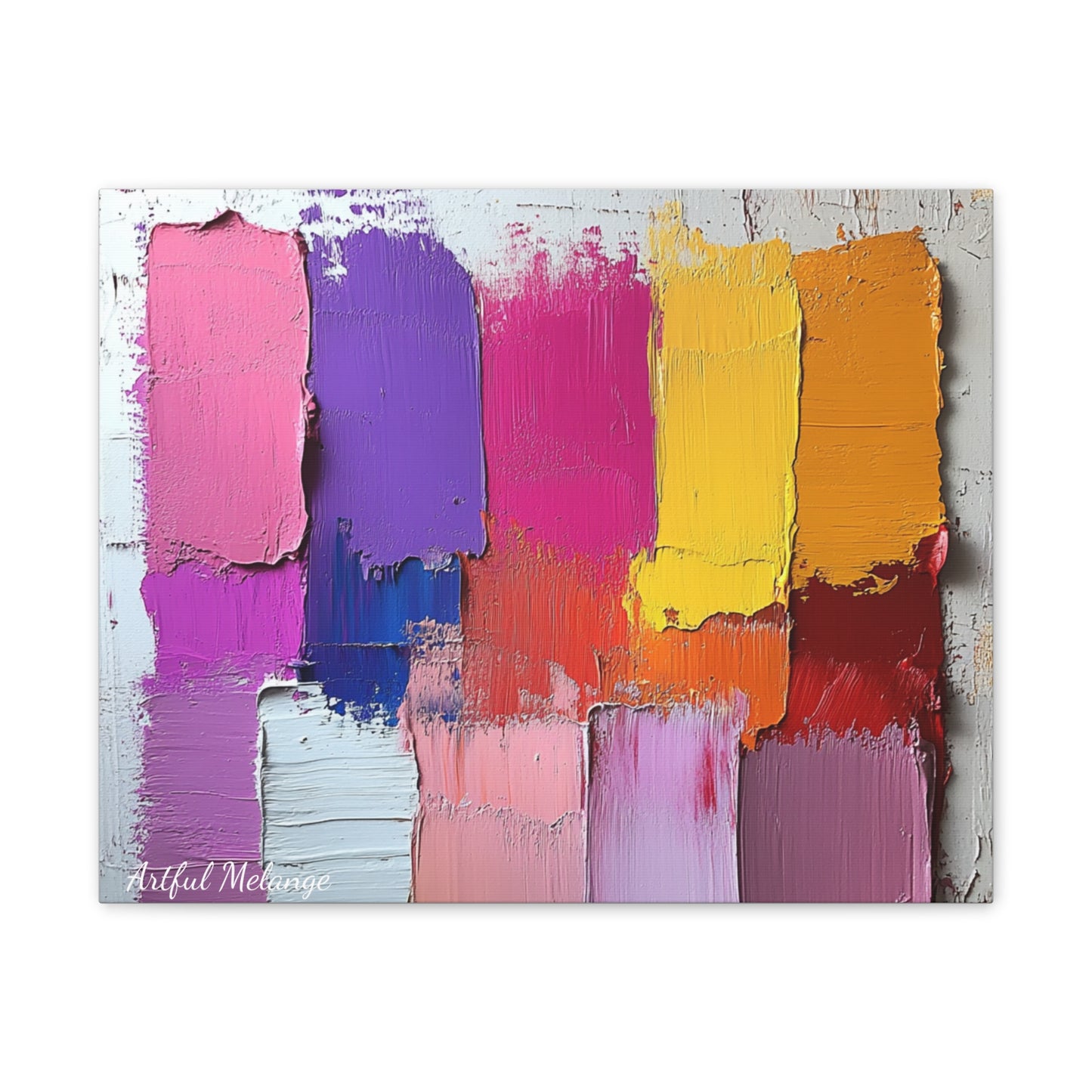 Acrylic Abstract Canvas Print - Richly Textured Artistry