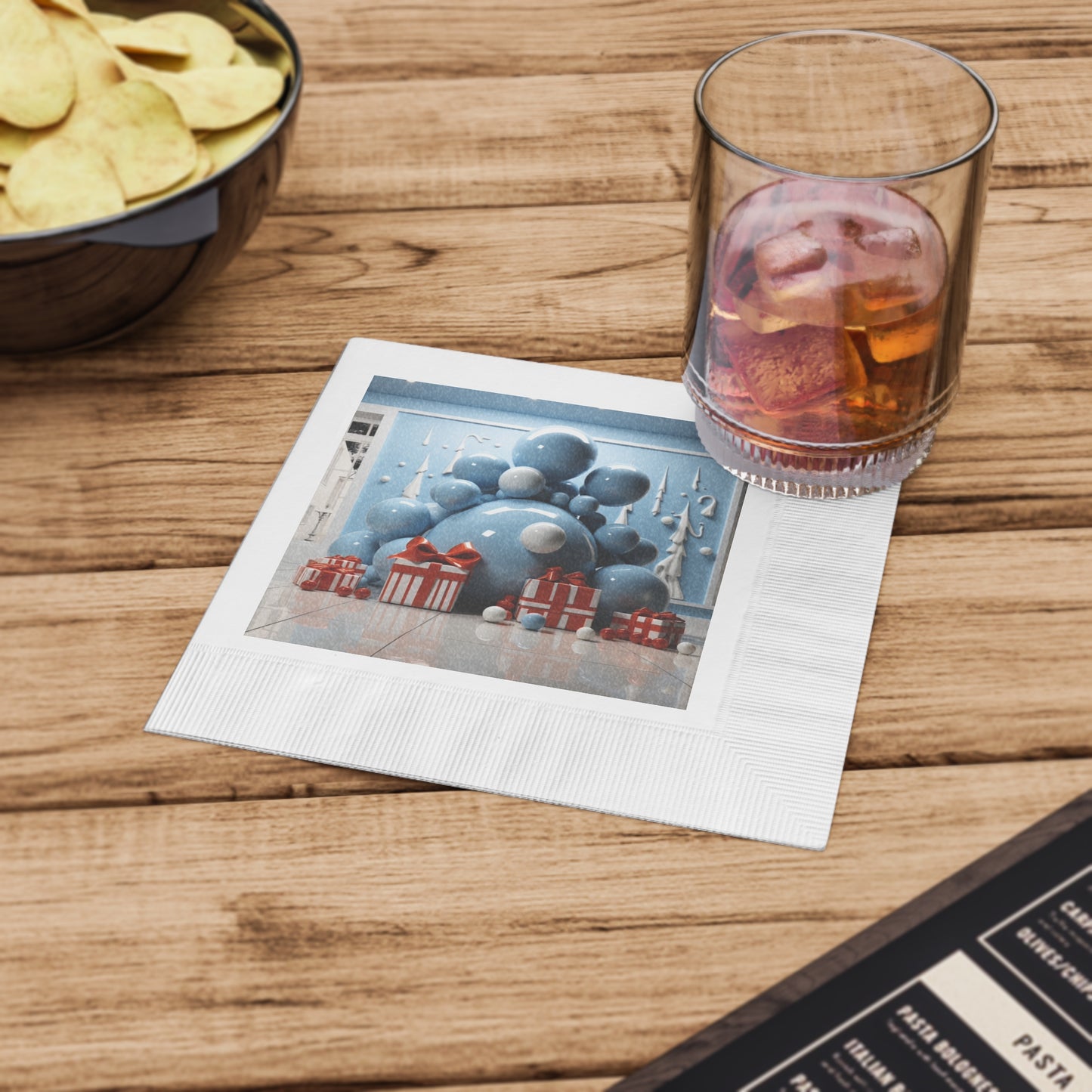 Dynamic Holiday Napkins for Sophisticated Living Spaces