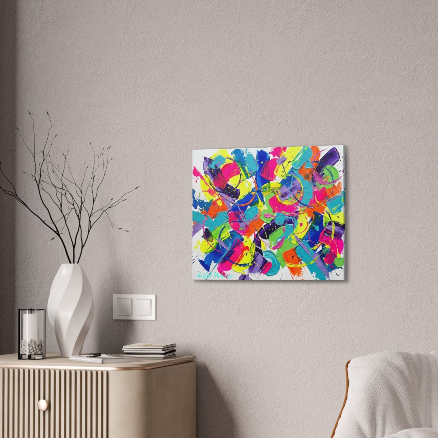 Acrylic Abstract Canvas Print - Richly Textured Artistry
