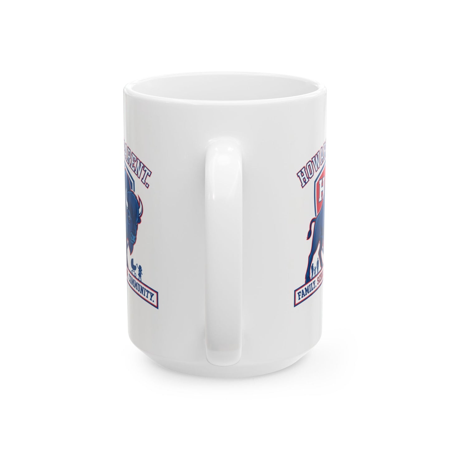 HU Parent Mug Collection  Proud, Connected, Bison Strong /Ceramic Mug, (11oz, 15oz) 2