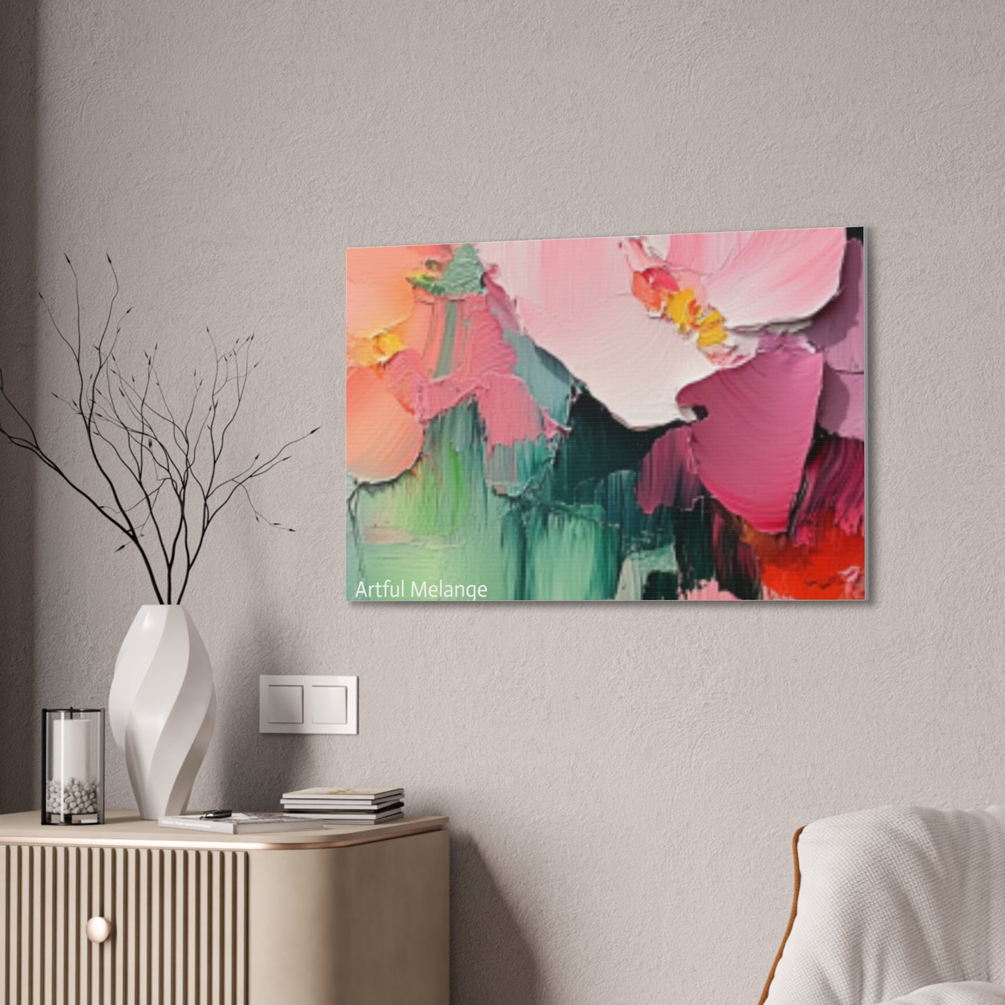 Acrylic Abstract Canvas Print - Richly Textured Artistry