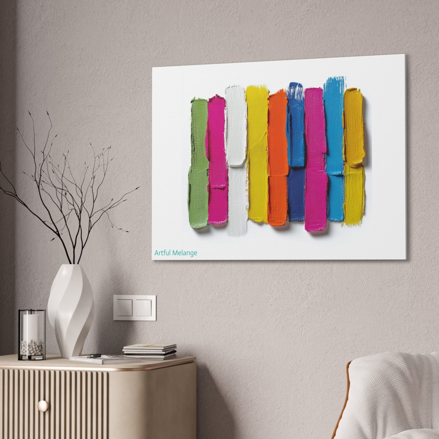 Acrylic Abstract Canvas Print - Richly Textured Artistry
