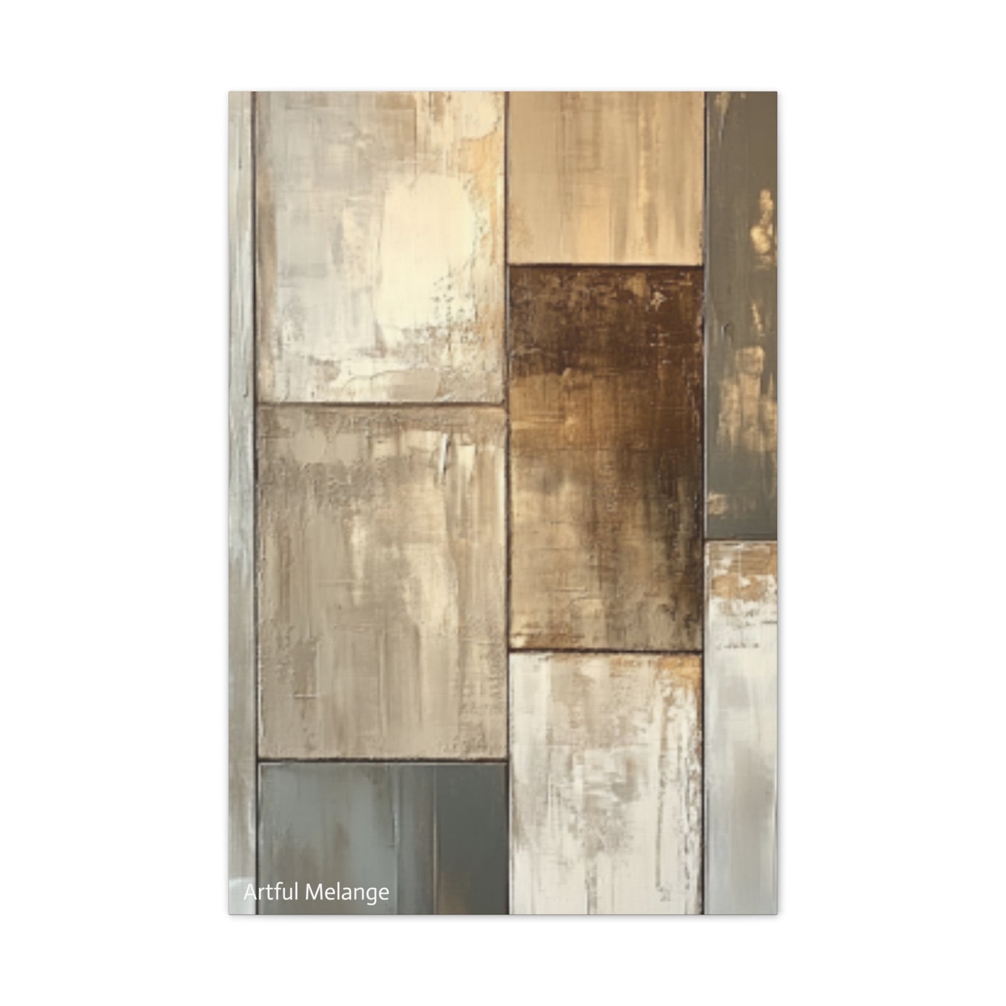 Acrylic Abstract Canvas Print - Richly Textured Artistry