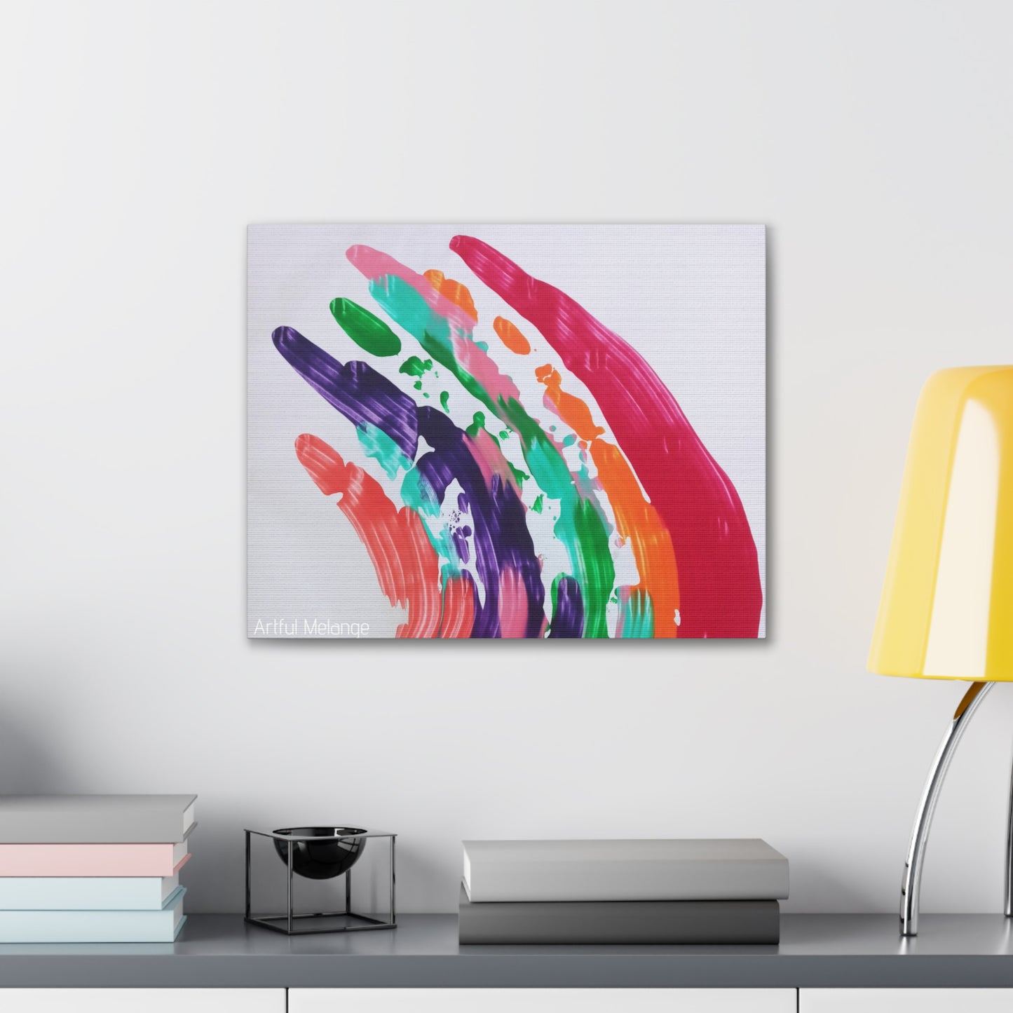 Primary Elegance: A Symphony of Sophistication Canvas Print