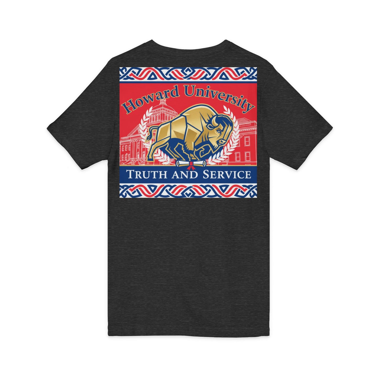 Howard University/ Truth and Service Unisex V-Neck T-Shirt