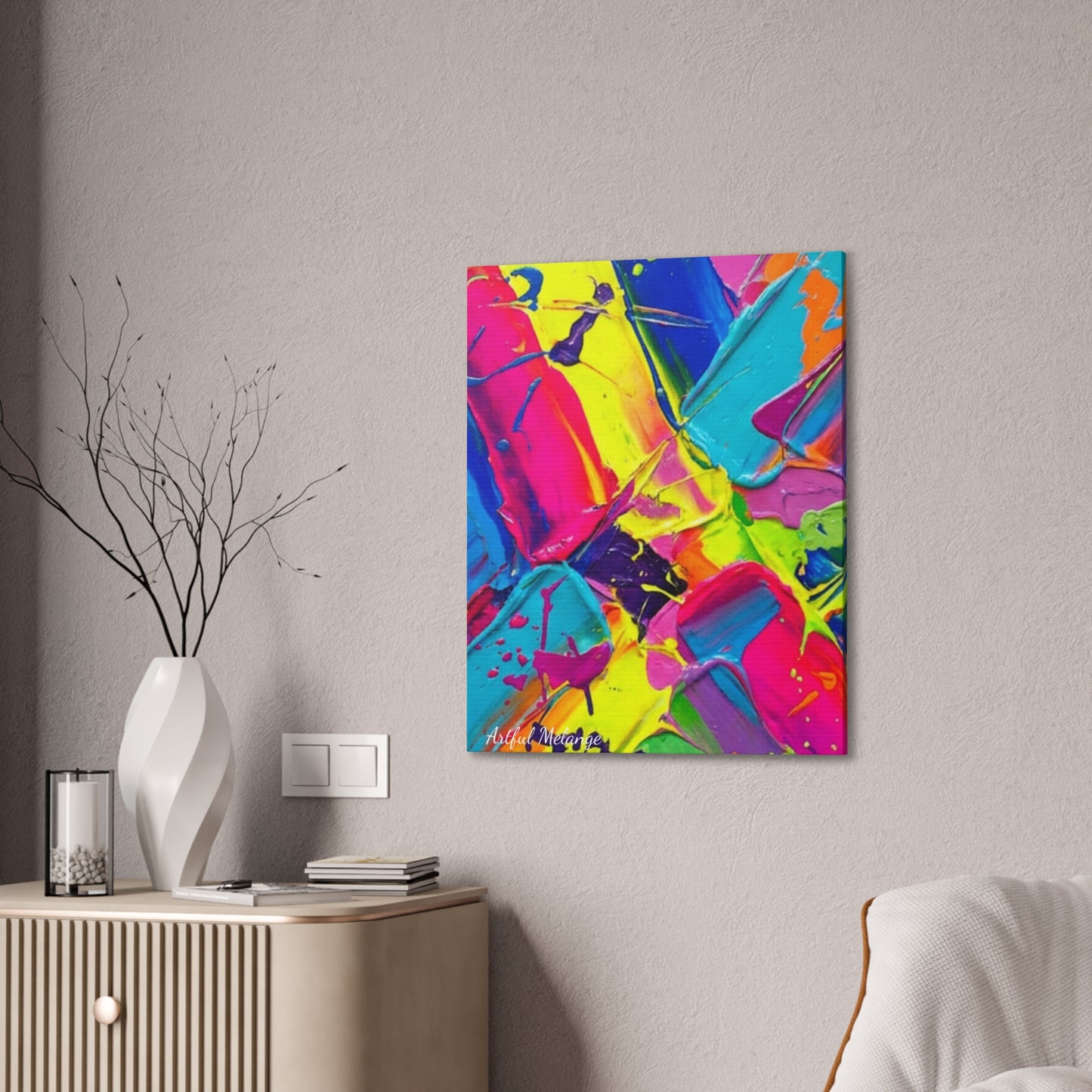 Acrylic Abstract Canvas Print - Richly Textured Artistry