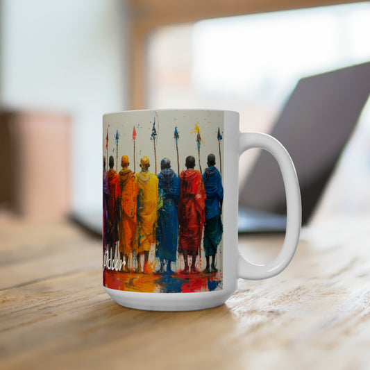 Artsy Pour Ceramic Mug 15oz