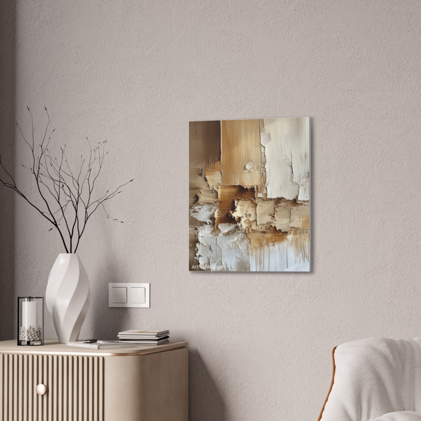 Acrylic Abstract Canvas Print - Richly Textured Artistry