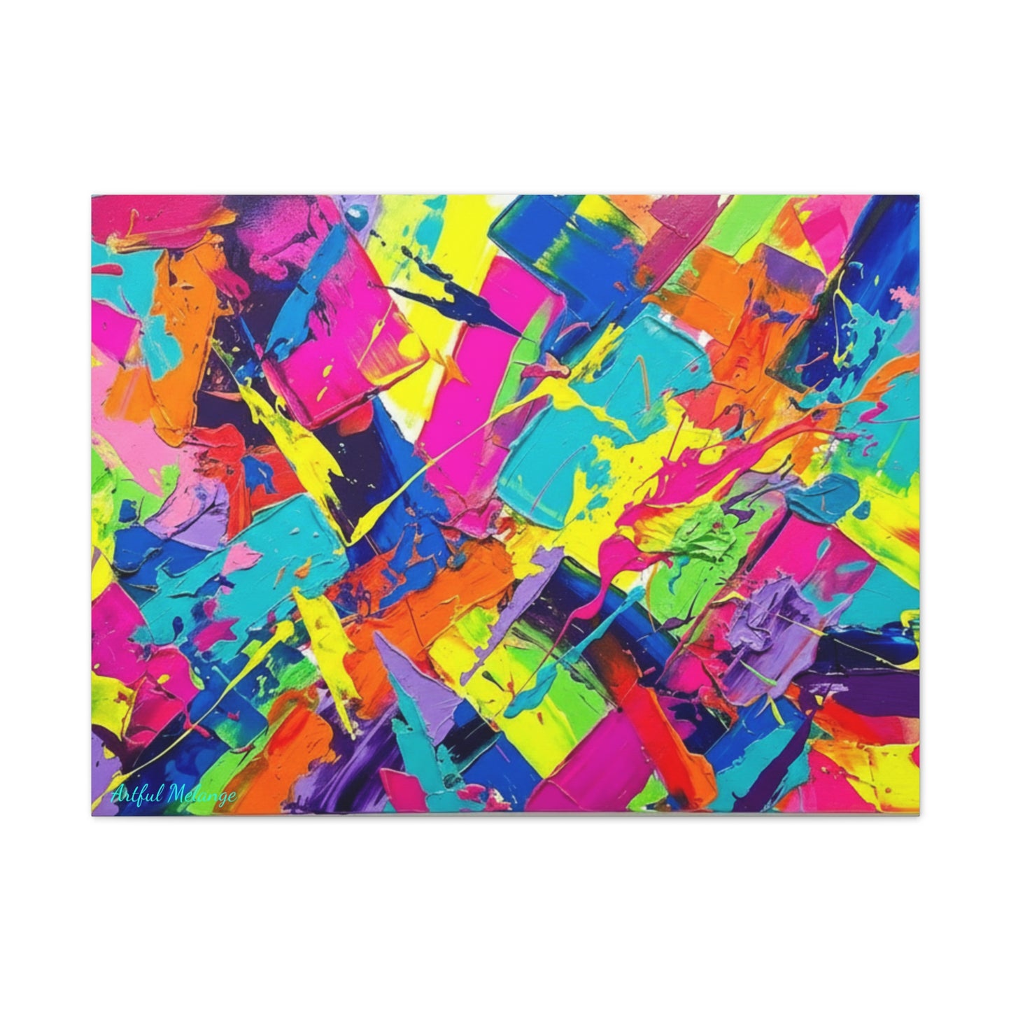 Acrylic Abstract Canvas Print - Richly Textured Artistry