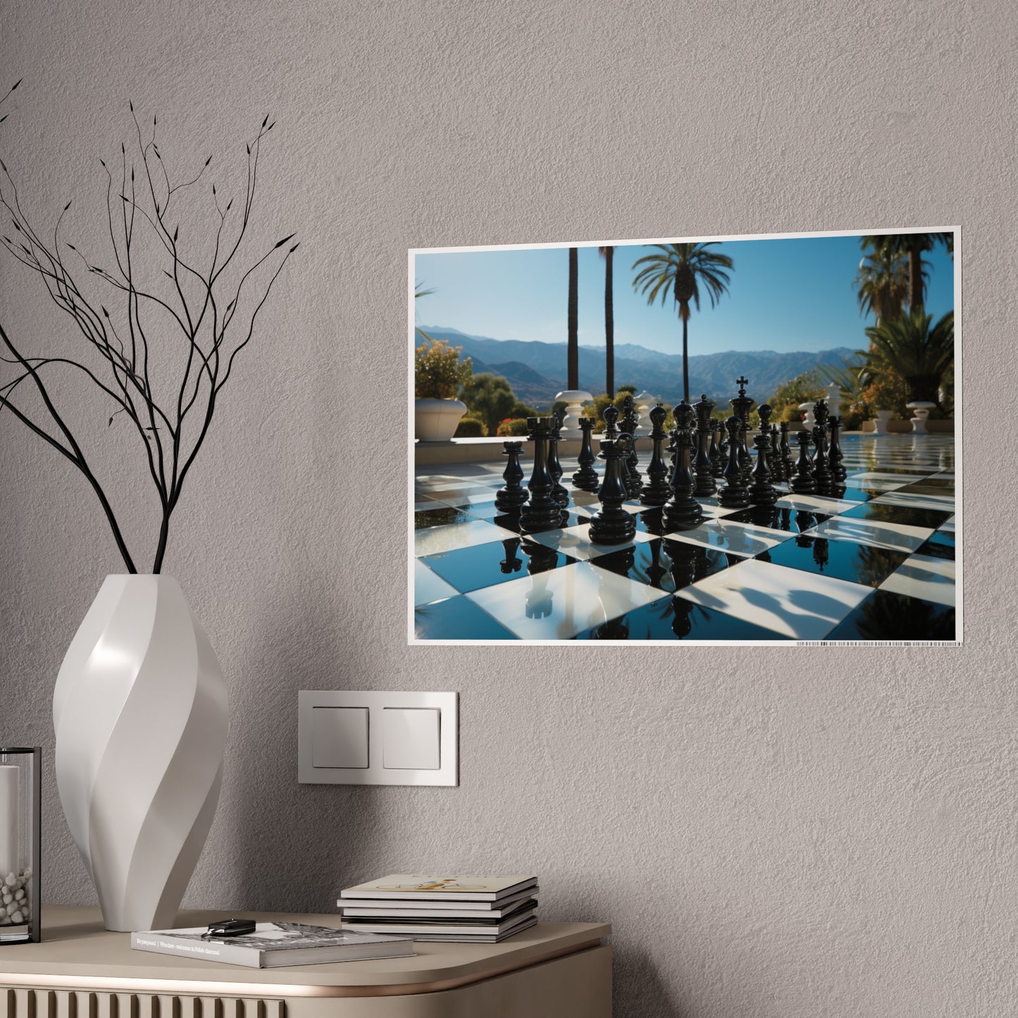 Grandmaster Majesty- Chess Set Poster Print Series