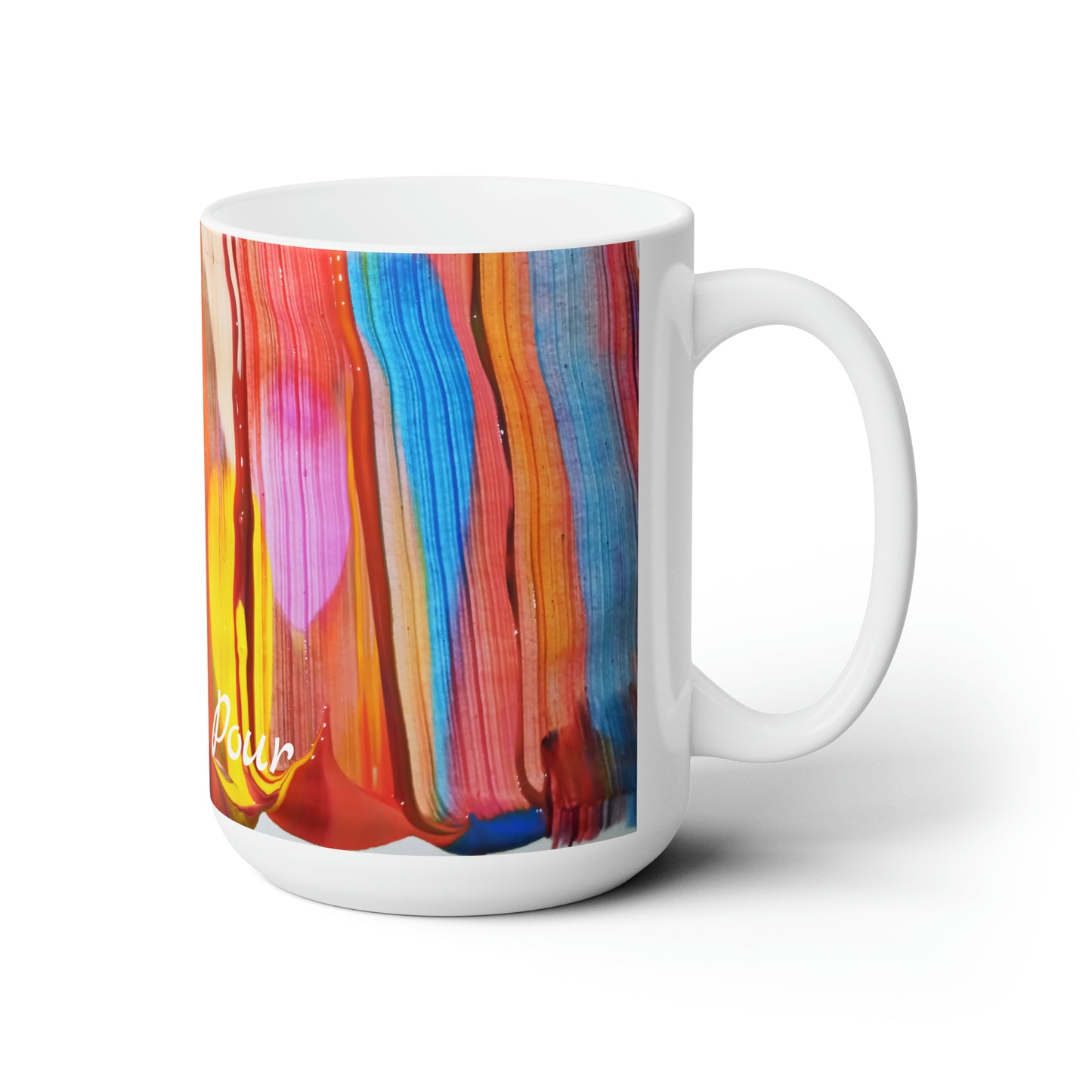 Artsy Pour Ceramic Mug 15oz