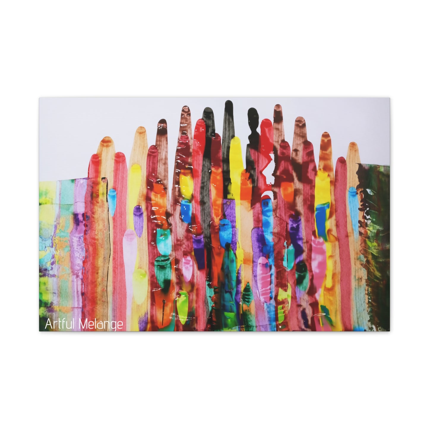 Primary Elegance: A Symphony of Sophistication Canvas Print