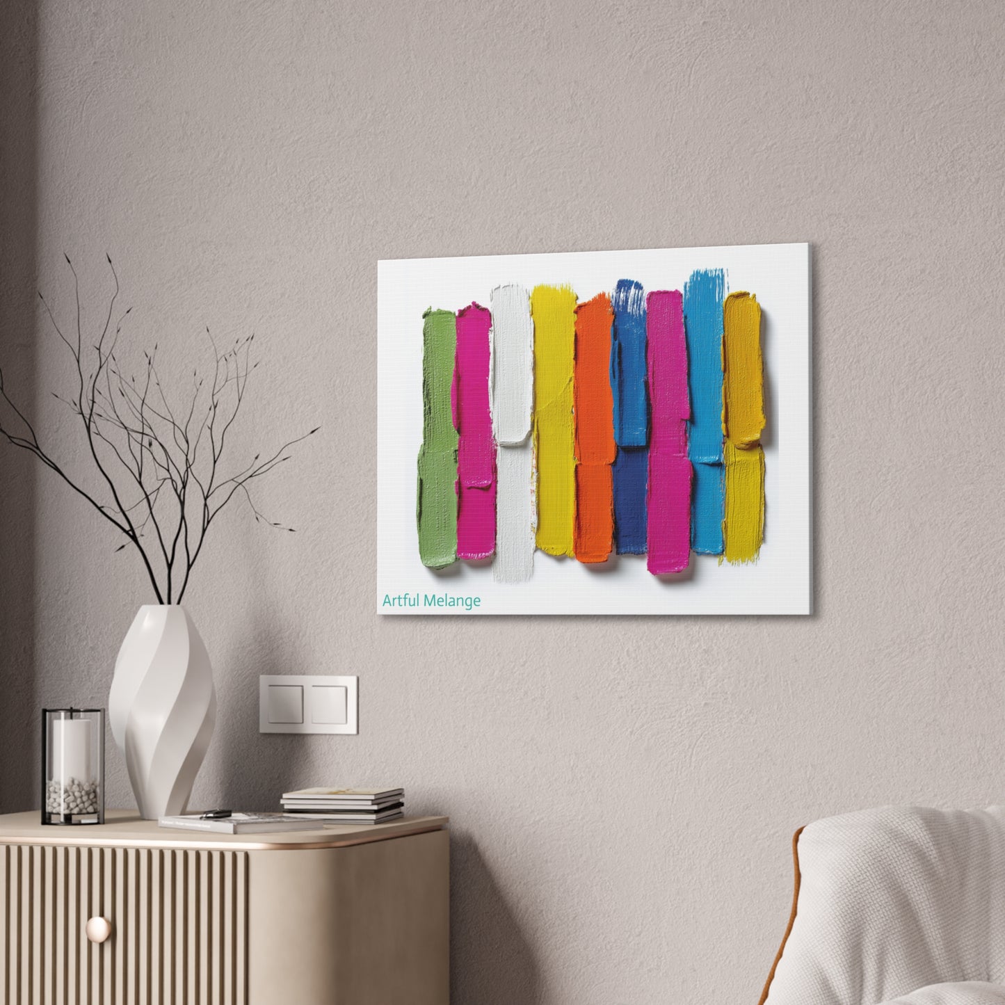 Acrylic Abstract Canvas Print - Richly Textured Artistry