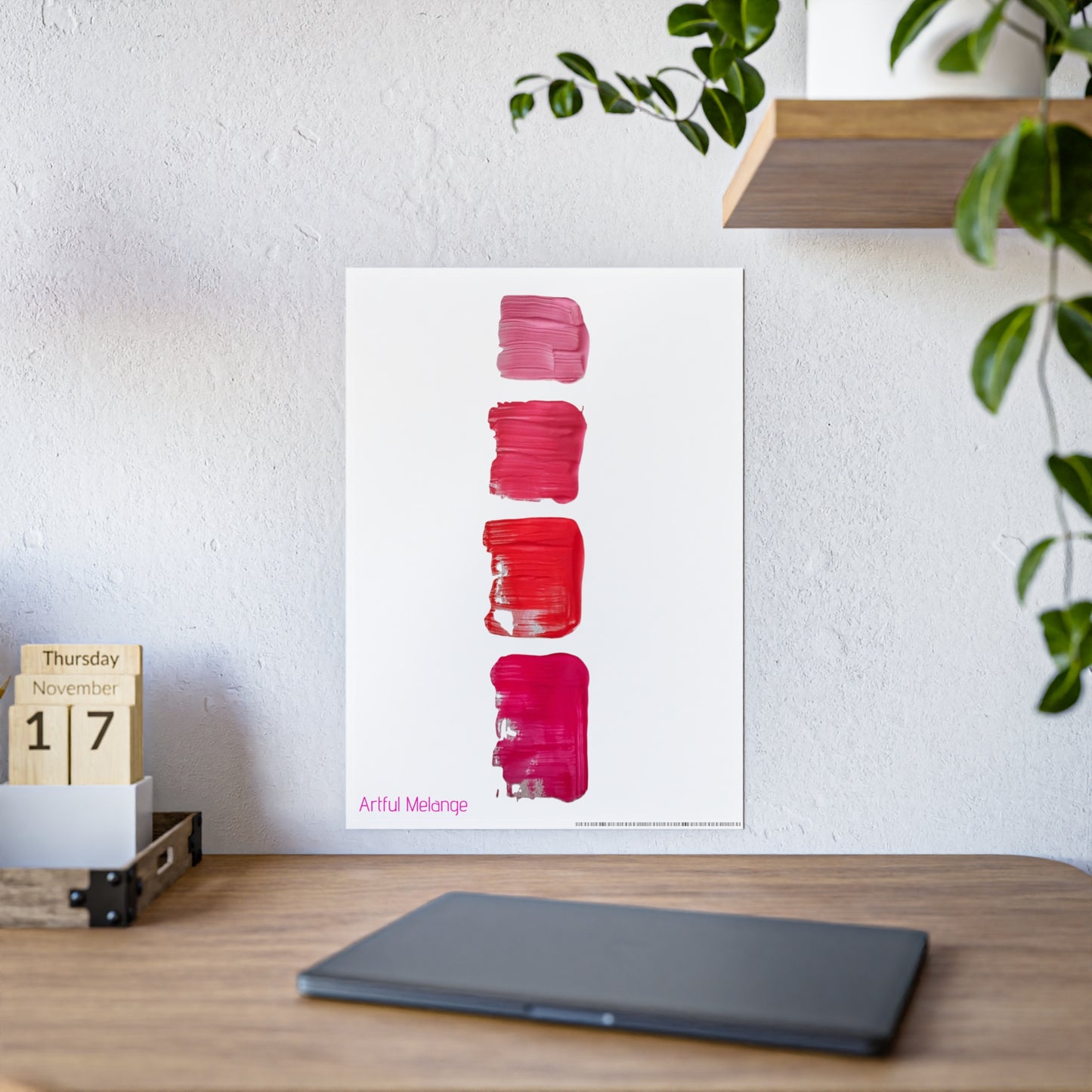 Gleaming Acrylic Abstract Poster: A Spectrum of Colorful Elegance