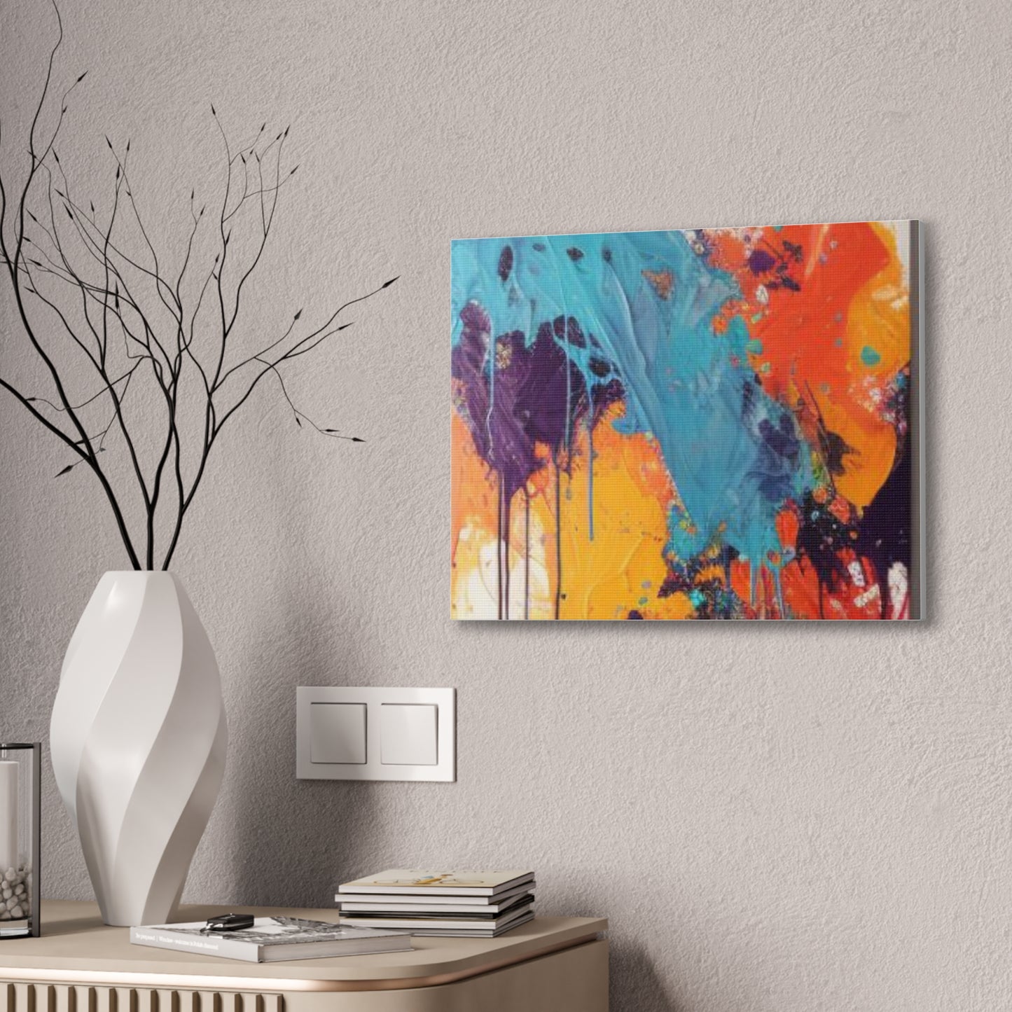 Primary Elegance: A Symphony of Sophistication Canvas Print