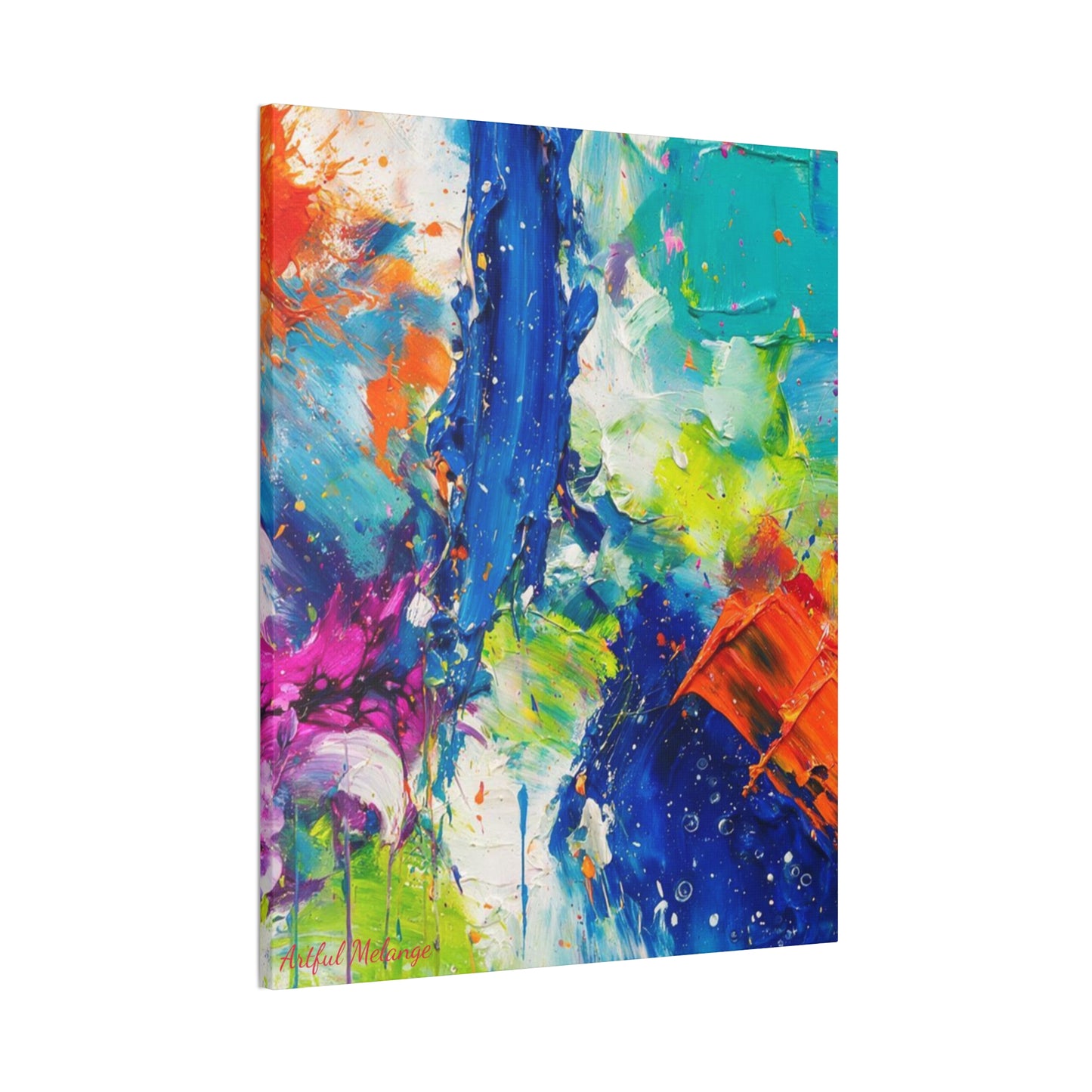 Acrylic Abstract Canvas Print - Richly Textured Artistry